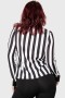 Dames Basics | Killstar Stripe Down Shirt