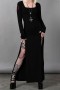  Dames Maxi | Killstar Lilith's Rage jurk met lange mouwen
