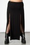  Dames maxi-rokken | Killstar Hellverina split maxi-rok