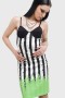  Dames Mini | Killstar Distressed Stripe Bodycon Jurk