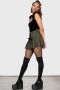 Dames minirokken | Killstar Dark Canopy geplooide rok