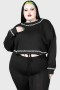Damestruien | Killstar Fright N Terror Crop Sweater