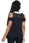  Dames T-shirts & Vesten | Killstar Nunsense Collar Cold Shoulder Top