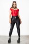  Dames T-shirts & Vesten | Killstar Vervain Top [SCARLET]