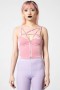  Dames Velvet | Killstar Lost In Sin Zip Top [PASTEL PINK]