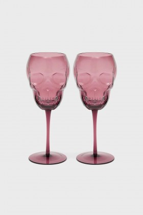  Homeware Kopjes & Mokken | Killstar Cranium Wijnglazen [PLUM]