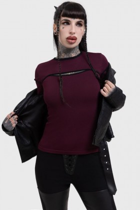  Dames Basics | Killstar Abyssal Elegy gebreide top