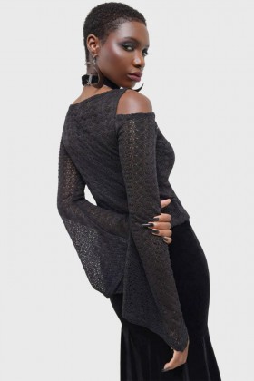  Dames lange mouwen | Killstar Sombrous top