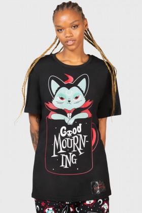  Loungewear voor dames | Killstar Catnap T-shirt