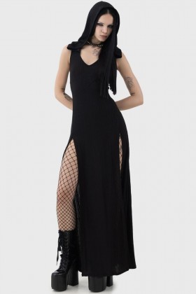  Dames Maxi | Killstar Hexin Hooded Dress