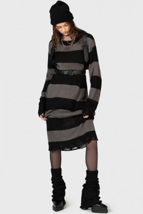  Dames Midi | Killstar Within Souls Sweaterjurk