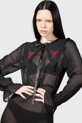  Damesshirt | Killstar Miss Thumberlina Maxi-jurk