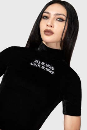  Dames T-shirts & Vesten | Killstar Allergic To Colour Velvet Top