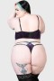  Naisten alusvaatteet | Killstar Fang Burnout Velvet Panty