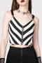  Crop top femme | Killstar Stripe O Negative