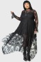  Robe longue femme | Robe longue Killstar Shadow Figure