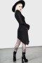  Mini-robe femme | Robe asymétrique Killstar Stone Heart