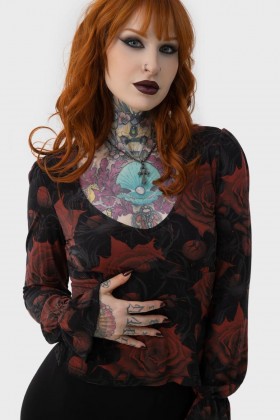  Haut à manches longues pour femme | Killstar Blood Rose