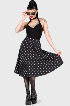  Jupes midi pour femmes | Jupe midi Killstar Lay Dead