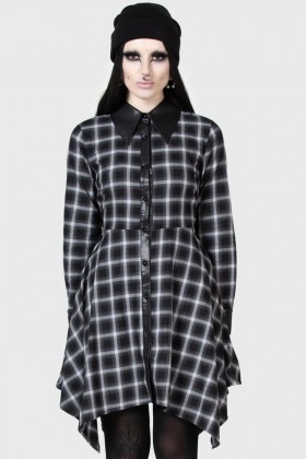 Robe-chemise mini femme | Killstar Artem