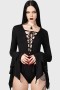  Damen-Bodysuits | Killstar Black Roses Bodysuit