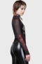 Damen Langarmshirt | Killstar Devillment Mesh Langarmshirt