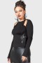  Damen Langarmshirt | Killstar Femme Fangs Top