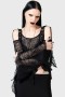  Damen Langarmshirt | Killstar Webstera Top