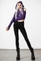  Damen Langarmshirt | Killstar Zephyr Kapuzenpullover [LILA]