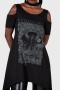 Damen-T-Shirts & Westen | Killstar Witchiness Cold Shoulder Top