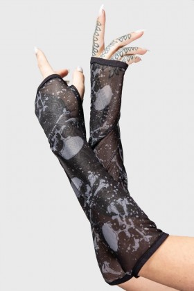  Damenhandschuhe & Schals | Killstar Big Top Fingerlose Handschuhe