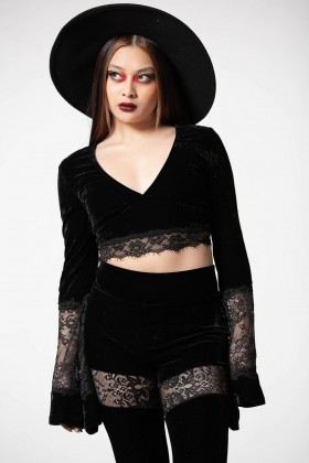  Damen Langarmshirt | Killstar Naomi Langarmshirt