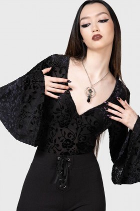  Damen Langarmshirt | Killstar Woodland Gleam Langarmshirt