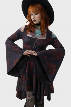  Minikleid für Damen | Killstar Minikleid in Blutrosa