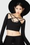  Γυναικείο κοντό τοπ | Killstar Celestial Night Crop Top