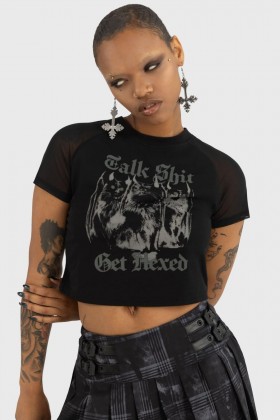  Γυναικείο κοντό τοπ | Killstar Talk Shit Crop Top