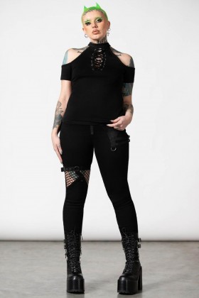  Γυναικεία T-Shirts & Γιλέκα | Killstar No Secrets Cap Sleeve Top